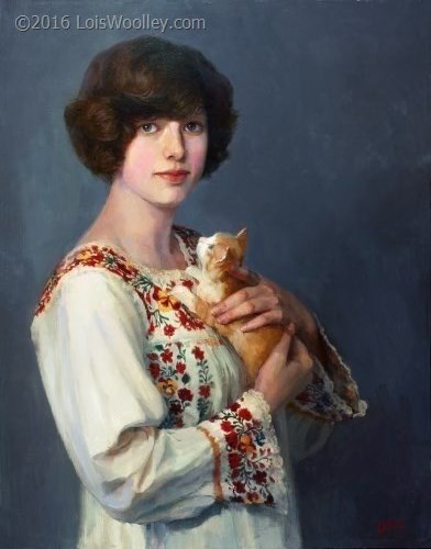 Girl with a Kitten (age 17)
