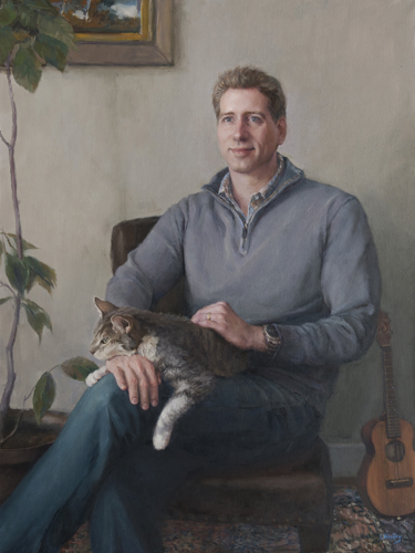 A Cat with his Man